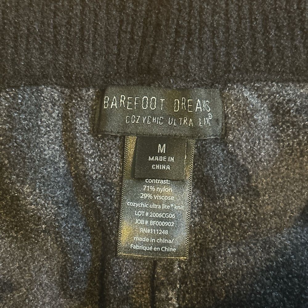 Barefoot Dreams CozyChic Ultra Lite Pants - Black and Gray - Picture 5 of 6